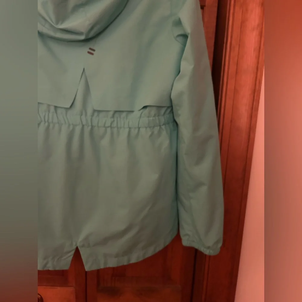 C9 By Champion Light Green/Blue Sporty Lightweight Raincoat Girls Sz XL (14-16)